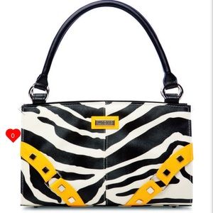 New miche Zoe  shell zebra w/ yellow cover for convertible classic bag NWT NIB